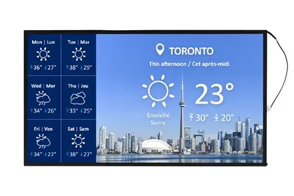 Bilmonterad TFT LCD -skärm